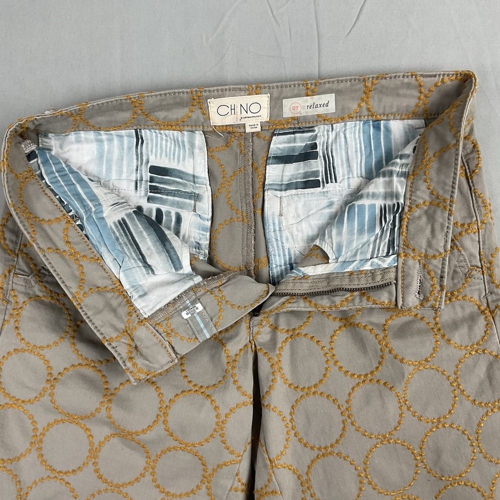 Chino‎ By Anthropologie Embroidered Women's 27 - Picture 8 of 8